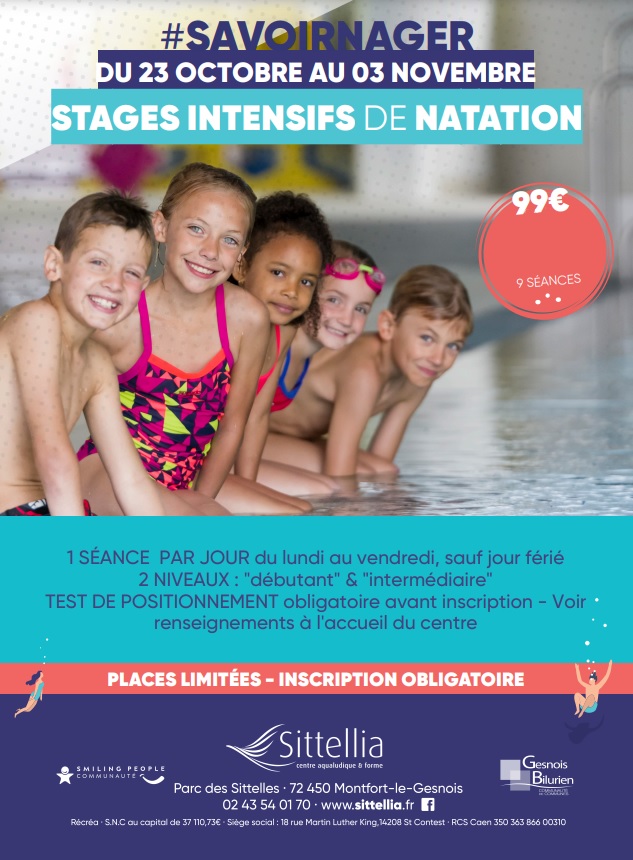 Lire la suite à propos de l’article Stages intensifs de natation – Vacances Toussaint