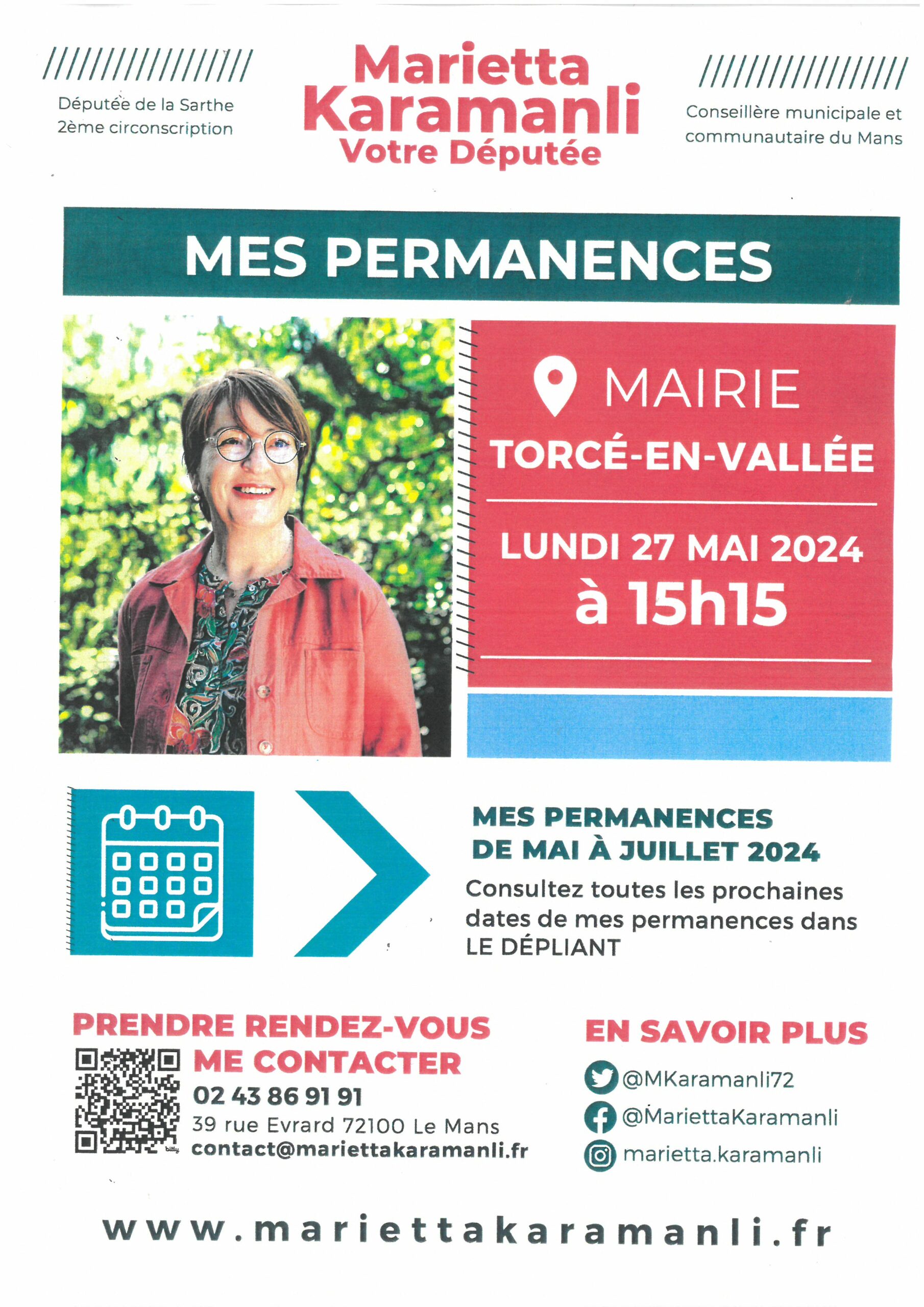 Lire la suite à propos de l’article Permanence de Marietta KARAMANLI le 27 MAI 2024