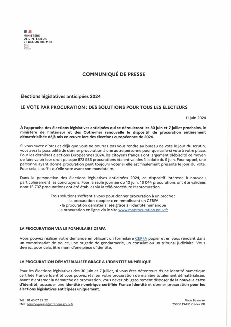 Lire la suite à propos de l’article LE VOTE PAR PROCURATION