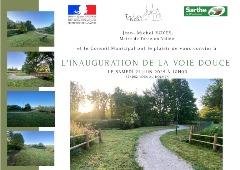 Lire la suite à propos de l’article INAUGURATION DE LA VOIE DOUCE 21 JUIN 2025 A 10H00