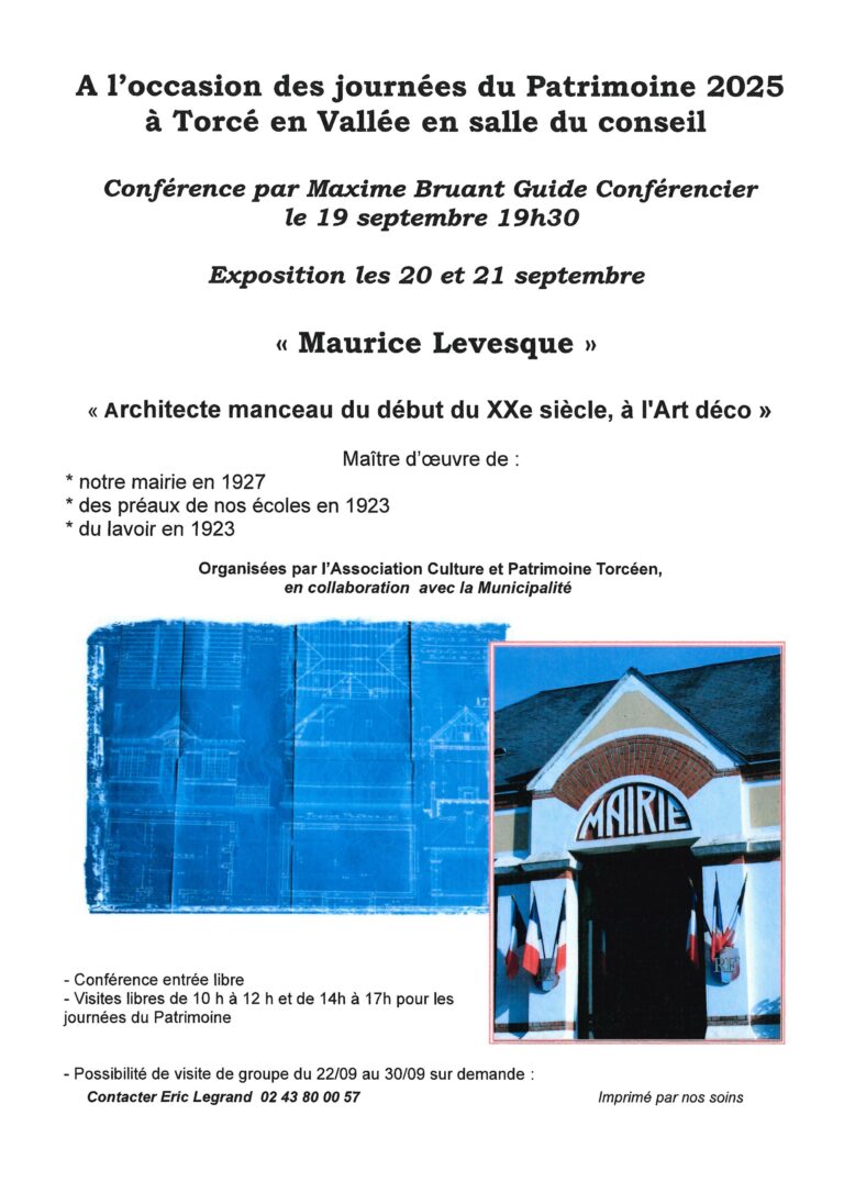 Lire la suite à propos de l’article JOURNEES DU PATRIMOINE