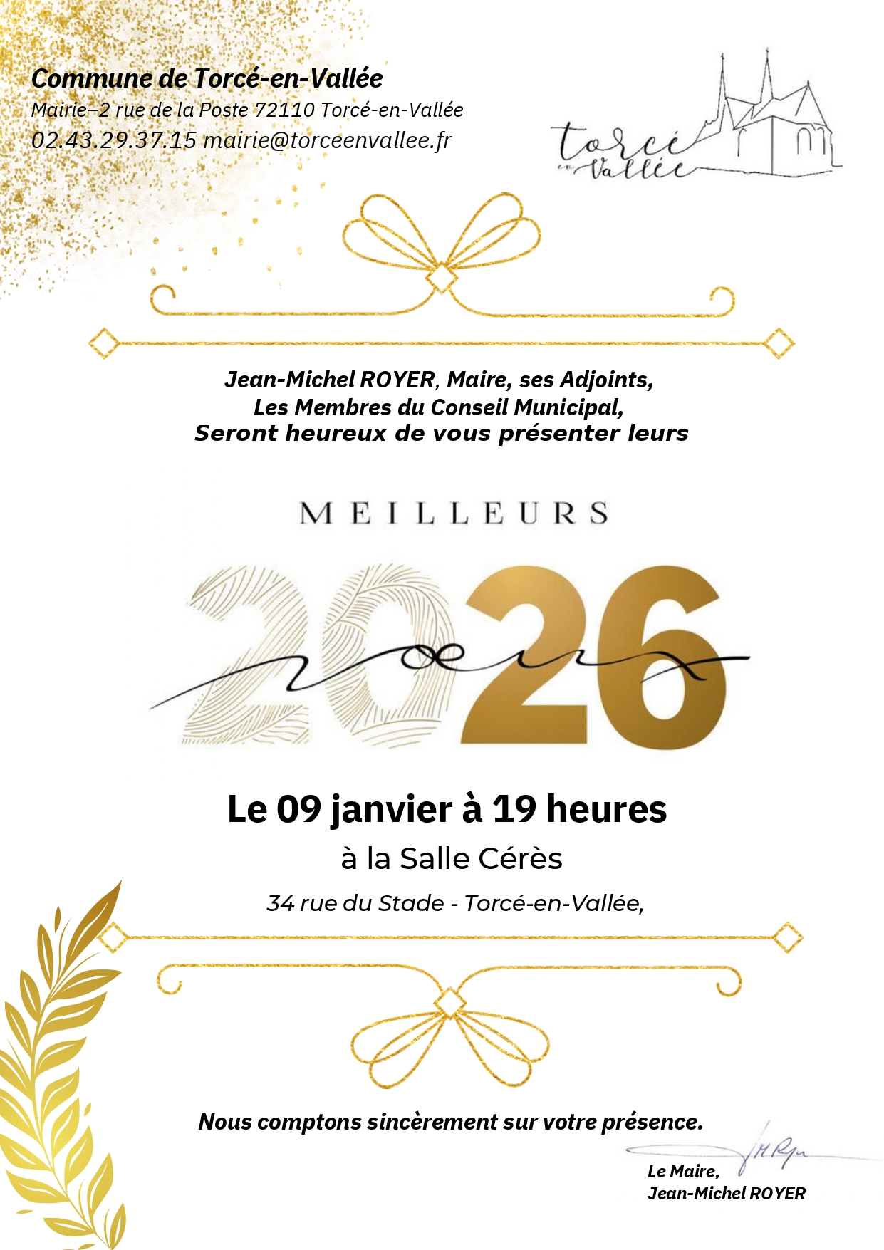 Lire la suite à propos de l’article VOEUX 2026