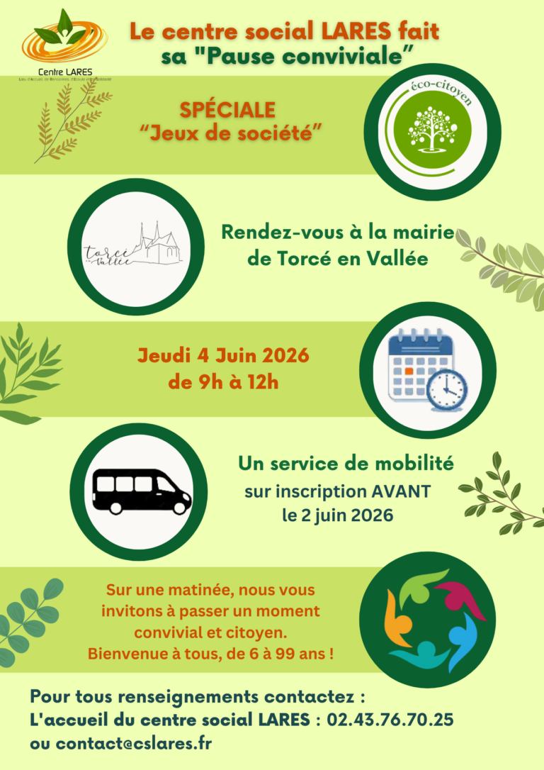 Lire la suite à propos de l’article PAUSE CONVIVIALE SPECIALE JEUX DE SOCIETE LE 4 JUIN 2026